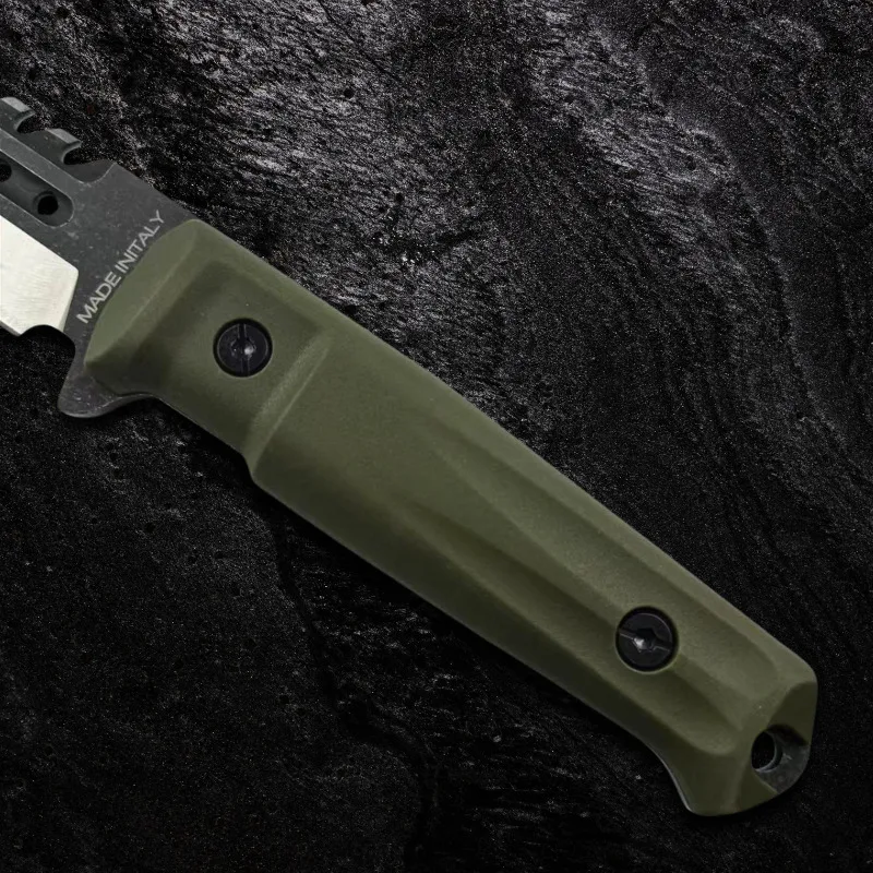 Faca Tática Rk-19009 Titanium Sobrevivência Aço Carbono Verde