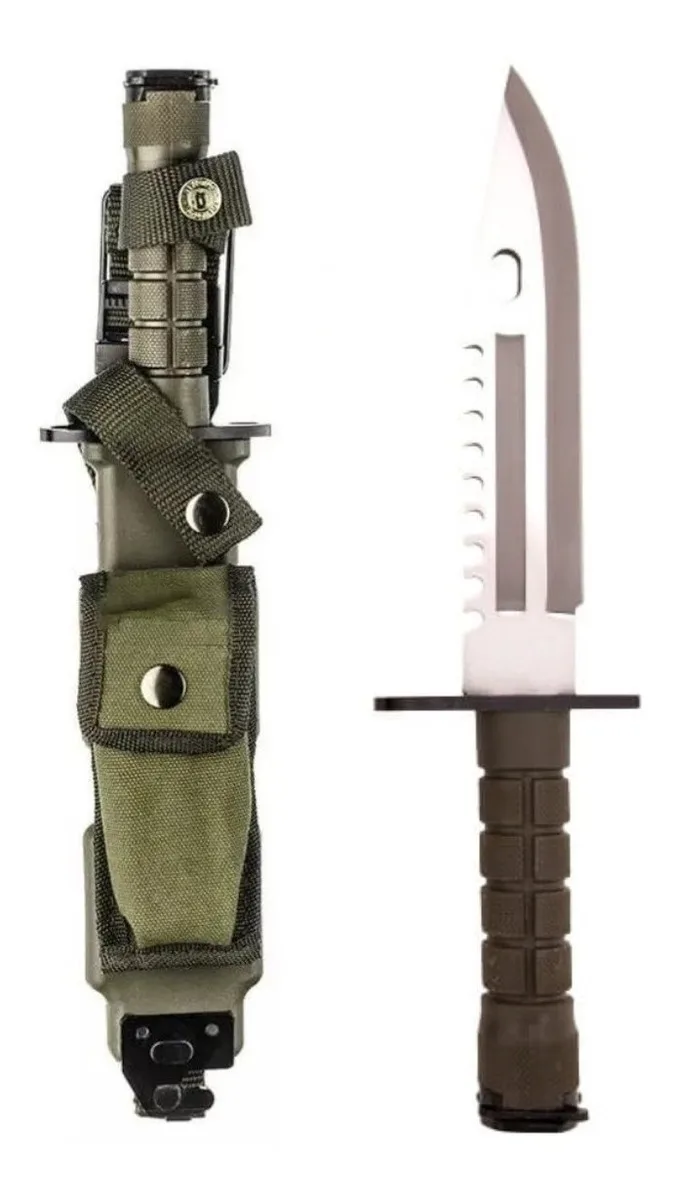 Faca Tática Baioneta M16 Explorer Sobrevivência Militar EDC Camping Pesca