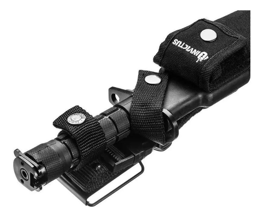 Faca Invictus Explorer Black + Bainha Tatica - Invictus Cor All Black