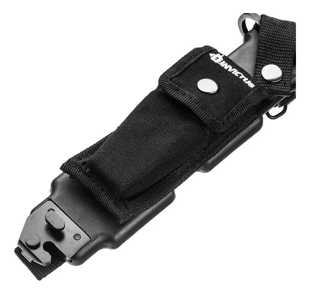 Faca Invictus Explorer Black + Bainha Tatica - Invictus Cor All Black