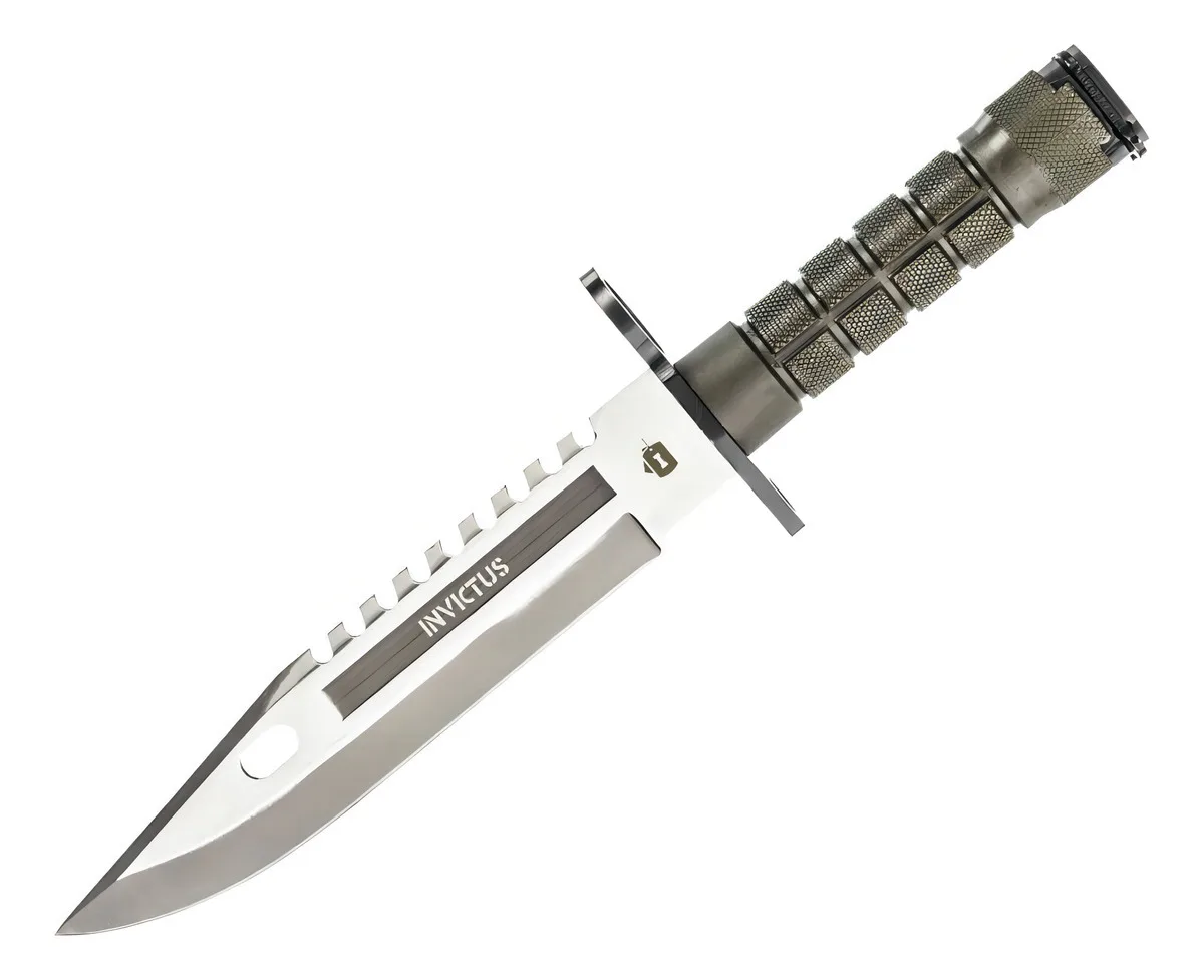 Faca Invictus Explorer Sobrevivência Militar Cor Verde