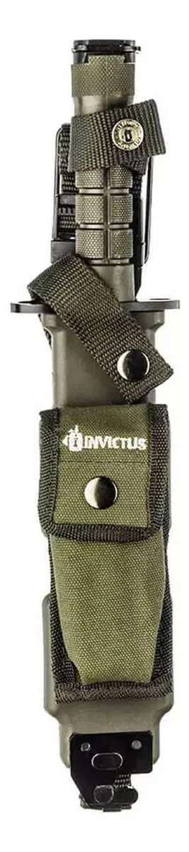 Faca Invictus Explorer Sobrevivência Militar Cor Verde